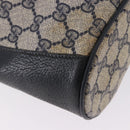GUCCI GG Supreme Shoulder Bag PVC Leather Navy Gold Tone 41 02 034 Auth ar14100-13