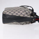 GUCCI GG Supreme Shoulder Bag PVC Leather Navy Gold Tone 41 02 034 Auth ar14100-5