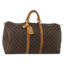 LOUIS VUITTON Monogram Keepall 55 Boston Bag M41424 LV Auth ar14101-1