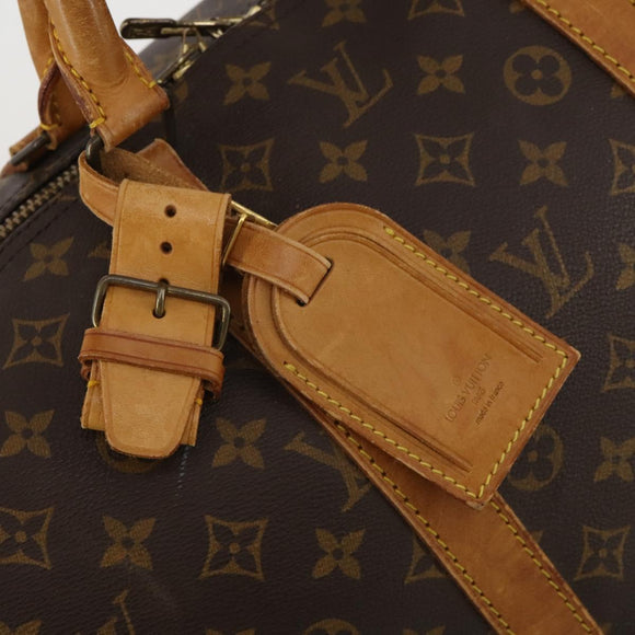 LOUIS VUITTON Monogram Keepall 55 Boston Bag M41424 LV Auth ar14101