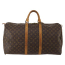 LOUIS VUITTON Monogram Keepall 55 Boston Bag M41424 LV Auth ar14101-2