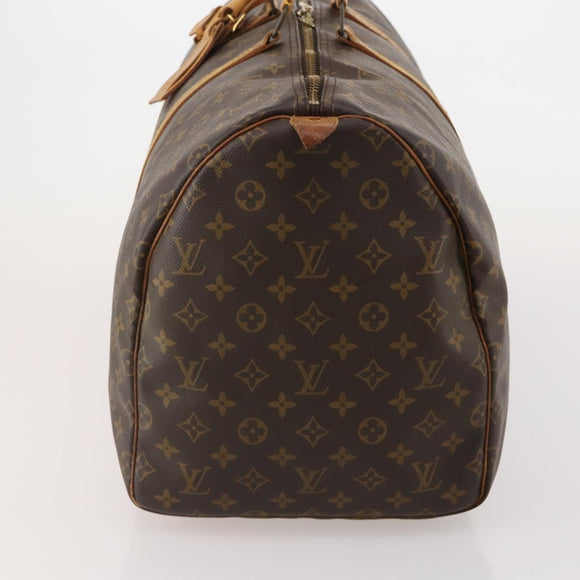 LOUIS VUITTON Monogram Keepall 55 Boston Bag M41424 LV Auth ar14101