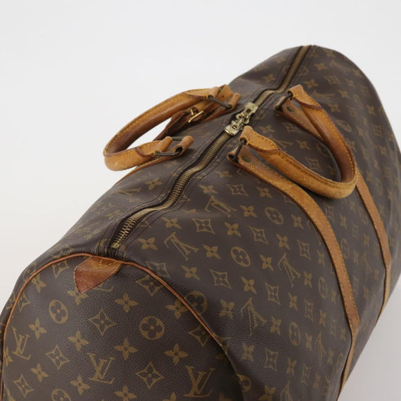 LOUIS VUITTON Monogram Keepall 55 Boston Bag M41424 LV Auth ar14101