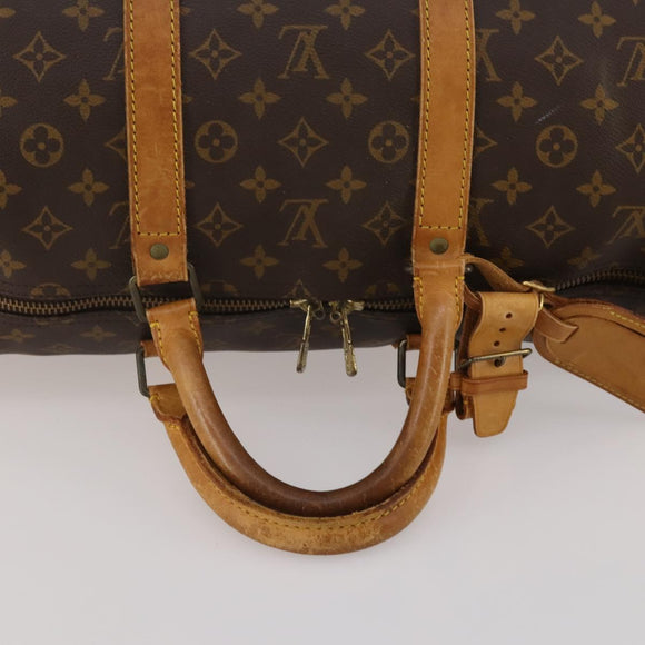 LOUIS VUITTON Monogram Keepall 55 Boston Bag M41424 LV Auth ar14101