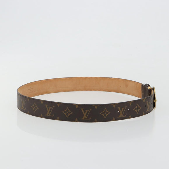 LOUIS VUITTON Monogram Ceinture 1904 Milleneuve Saint-Quatre Belt Auth ar14103