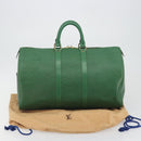 LOUIS VUITTON Epi Keepall 45 Boston Bag Green M42974 LV Auth ar14104A-22