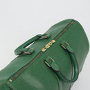 LOUIS VUITTON Epi Keepall 45 Boston Bag Green M42974 LV Auth ar14104A-6