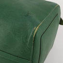LOUIS VUITTON Epi Keepall 50 Boston Bag Green M42964 LV Auth ar14105-9