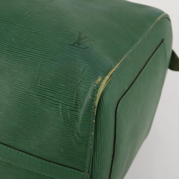 LOUIS VUITTON Epi Keepall 50 Boston Bag Green M42964 LV Auth ar14105