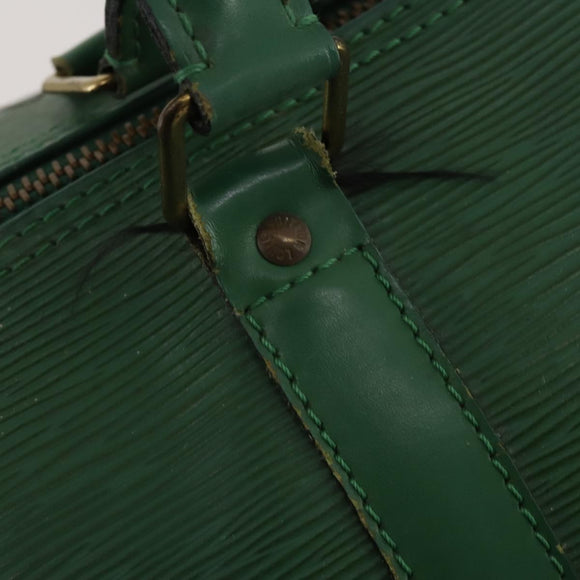 LOUIS VUITTON Epi Keepall 50 Boston Bag Green M42964 LV Auth ar14105
