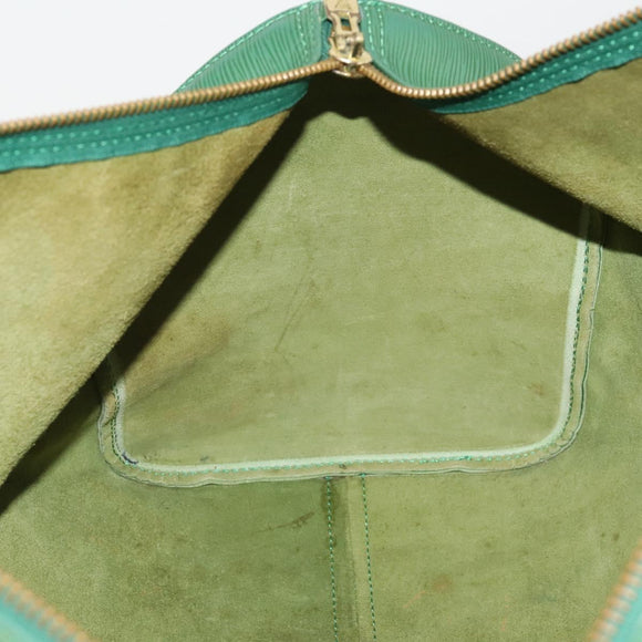 LOUIS VUITTON Epi Keepall 50 Boston Bag Green M42964 LV Auth ar14105