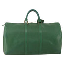 LOUIS VUITTON Epi Keepall 50 Boston Bag Green M42964 LV Auth ar14105-2