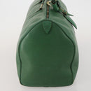 LOUIS VUITTON Epi Keepall 50 Boston Bag Green M42964 LV Auth ar14105-4