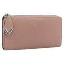 LOUIS VUITTON Portefeuille Comet Long Wallet Leather Pink M63103 LV Auth ar14108-1