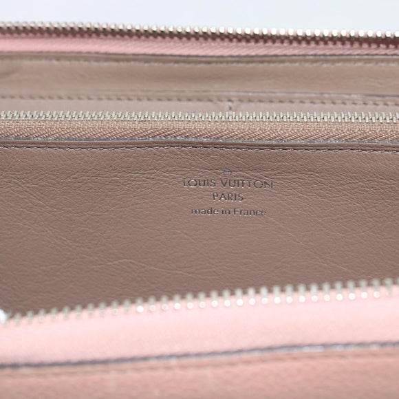 LOUIS VUITTON Portefeuille Comet Long Wallet Leather Pink M63103 LV Auth ar14108