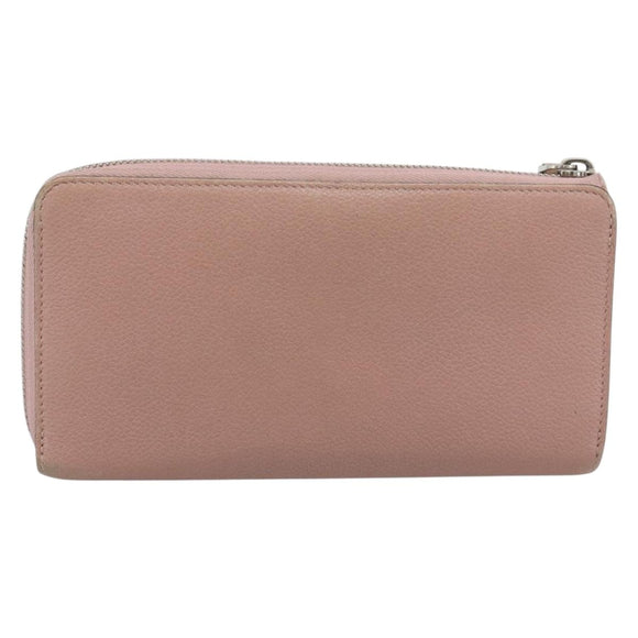 LOUIS VUITTON Portefeuille Comet Long Wallet Leather Pink M63103 LV Auth ar14108