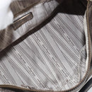 LOUIS VUITTON Gancini Hand Bag Leather Silver LV Auth ar14110-18