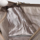 LOUIS VUITTON Gancini Hand Bag Leather Silver LV Auth ar14110-19