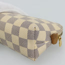 LOUIS VUITTON Damier Azur Pochette Cosmetic PM Pouch N60024 LV Auth ar14113-15