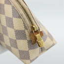 LOUIS VUITTON Damier Azur Pochette Cosmetic PM Pouch N60024 LV Auth ar14113-8