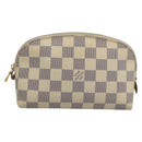 LOUIS VUITTON Damier Azur Pochette Cosmetic PM Pouch N60024 LV Auth ar14113-13