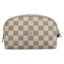 LOUIS VUITTON Damier Azur Pochette Cosmetic PM Pouch N60024 LV Auth ar14113-2