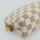 LOUIS VUITTON Damier Azur Pochette Cosmetic PM Pouch N60024 LV Auth ar14113-14