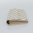 LOUIS VUITTON Damier Azur Portefeuille Sarah Long Wallet N63208 LV Auth ar14114-3