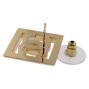 CHANEL Earring Metal Gold Tone White CC Auth ar14117M-9
