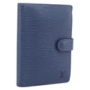 LOUIS VUITTON Epi Day Planner Cover Blue R20055 LV Auth ar14120-1