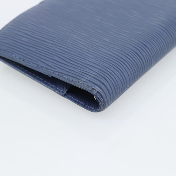 LOUIS VUITTON Epi Day Planner Cover Blue R20055 LV Auth ar14120