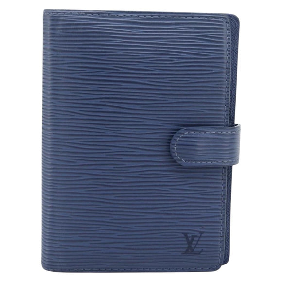 LOUIS VUITTON Epi Day Planner Cover Blue R20055 LV Auth ar14120