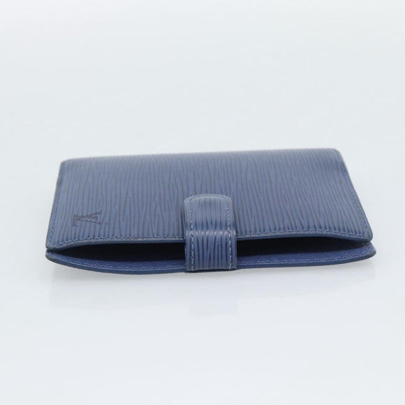 LOUIS VUITTON Epi Day Planner Cover Blue R20055 LV Auth ar14120