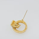 Christian Dior Brooch Metal Gold Tone Auth ar14121-6