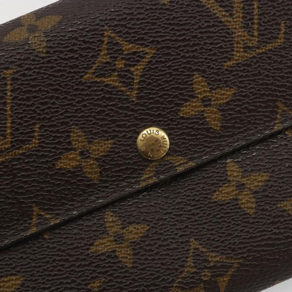 LOUIS VUITTON Monogram Portefeuille Sarah Long Wallet M60531 LV Auth ar14123