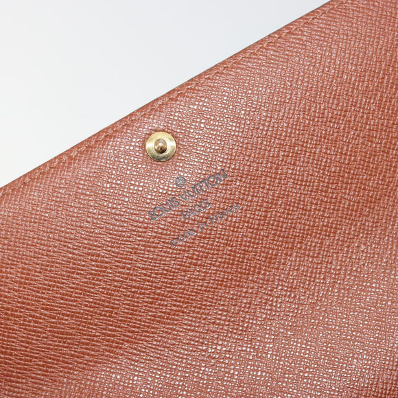 LOUIS VUITTON Monogram Portefeuille Sarah Long Wallet M60531 LV Auth ar14123