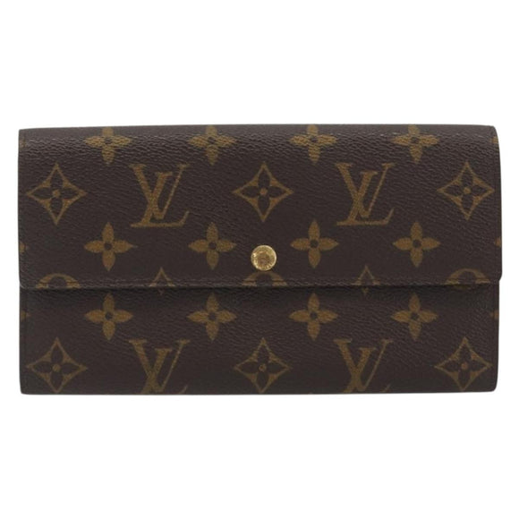 LOUIS VUITTON Monogram Portefeuille Sarah Long Wallet M60531 LV Auth ar14123