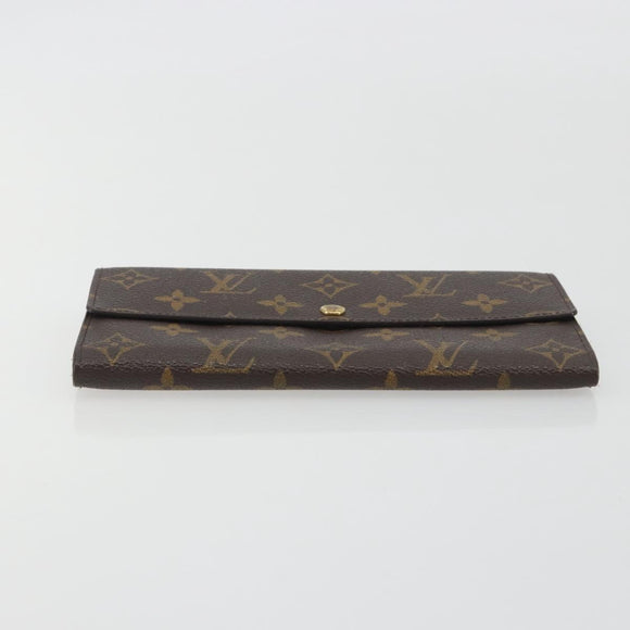 LOUIS VUITTON Monogram Portefeuille Sarah Long Wallet M60531 LV Auth ar14123