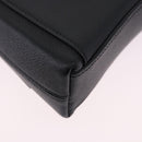 BALENCIAGA Downtown Shoulder Bag Leather Black Silver 736471 Auth ar14127M-13