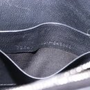 BALENCIAGA Downtown Shoulder Bag Leather Black Silver 736471 Auth ar14127M-25