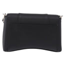 BALENCIAGA Downtown Shoulder Bag Leather Black Silver 736471 Auth ar14127M-3