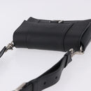 BALENCIAGA Downtown Shoulder Bag Leather Black Silver 736471 Auth ar14127M-6