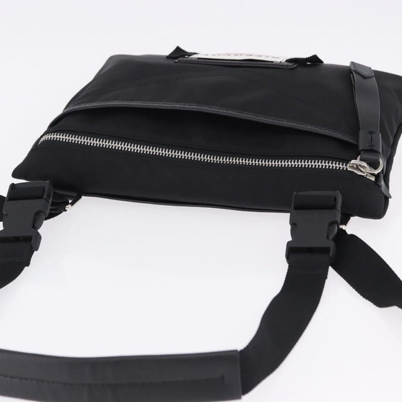 GIVENCHY Shoulder Bag Nylon Black Silver Auth ar14128A