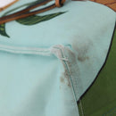 LOEWE KENPRICE cushion Tote Bag Canvas Green Brown Auth ar14130-11