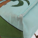 LOEWE KENPRICE cushion Tote Bag Canvas Green Brown Auth ar14130-14