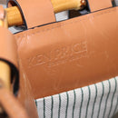 LOEWE KENPRICE cushion Tote Bag Canvas Green Brown Auth ar14130-15