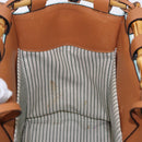 LOEWE KENPRICE cushion Tote Bag Canvas Green Brown Auth ar14130-18