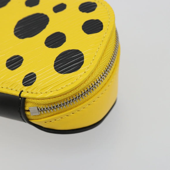 LOUIS VUITTON LV × YK Epi Etui Lunette GM Yellow Black GI0882 LV Auth ar14131SM