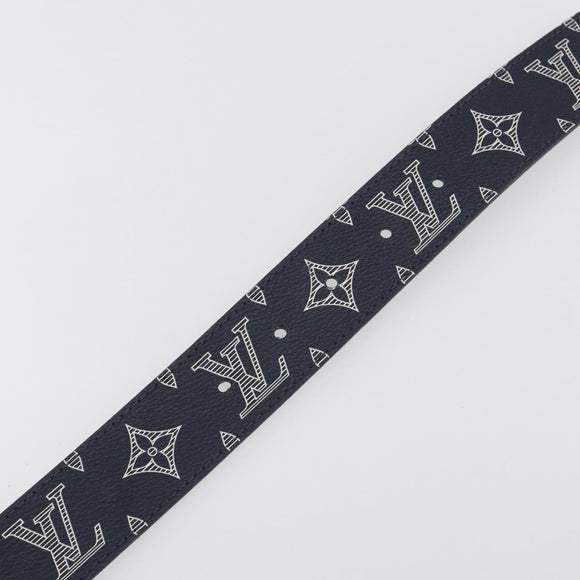 LOUIS VUITTON Monogram Ceinture Etropol Belt Navy M0049 LV Auth ar14133M