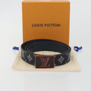LOUIS VUITTON Monogram Ceinture Etropol Belt Navy M0049 LV Auth ar14133M-14